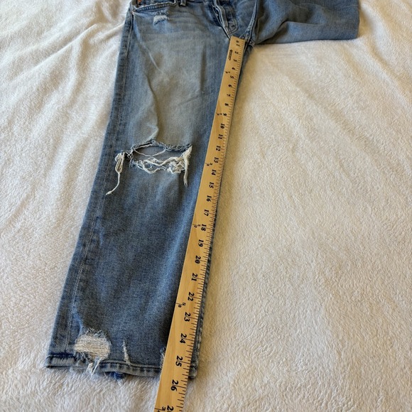 Mother The Tomcat Women's Jeans Size 27 The Confession Wash Distressed Blue - Picture 10 of 16